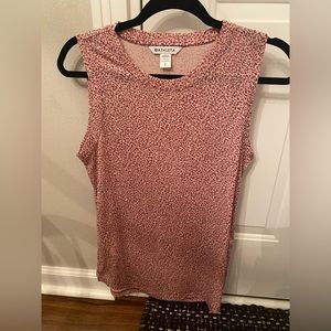 Athleta pink leopard breezy tank, Small. Like new